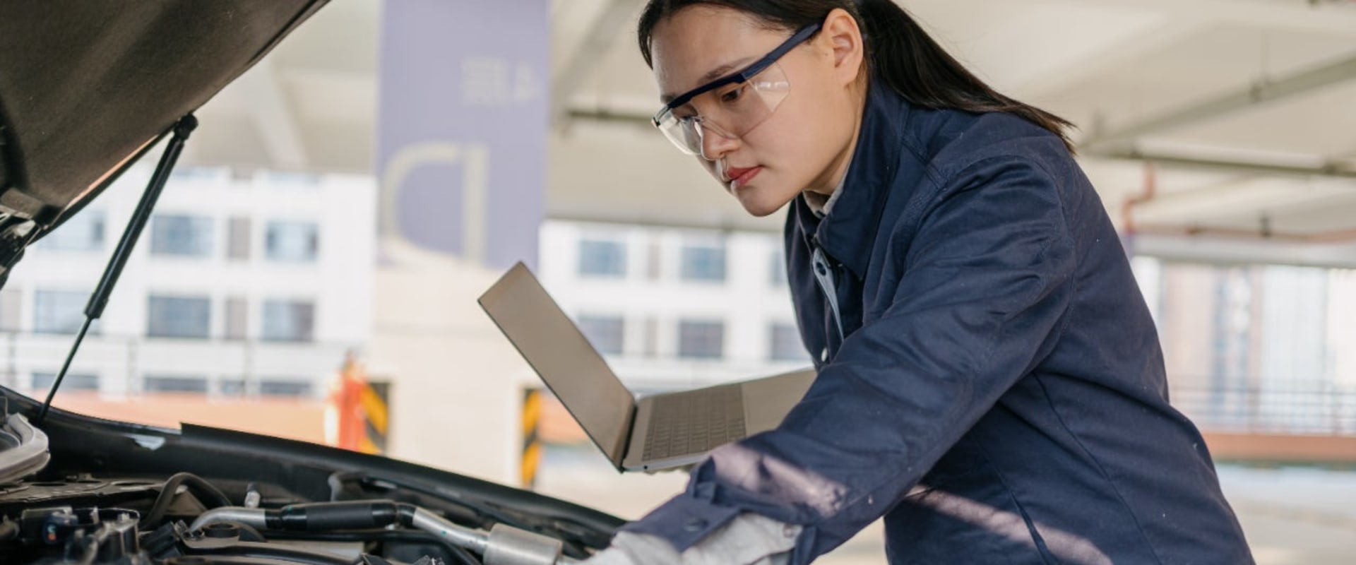 When inspecting the body of a used vehicle?