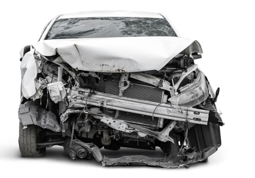 When inspecting the body of a used vehicle what is one way to determine if there was a history of damage?